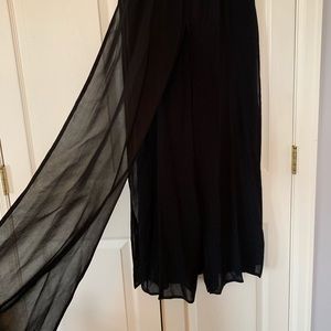 Layered black Dress pants.